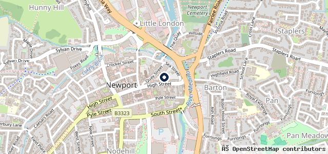 Map showing the location of Premier Motors | Newport