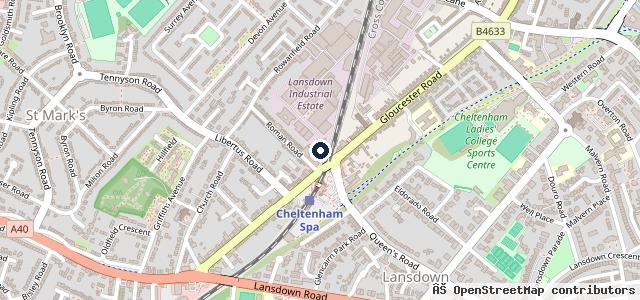 Map showing the location of ABC Services Cheltenham