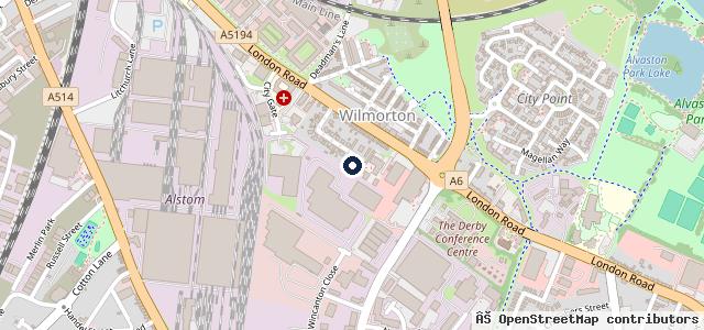 Map showing the location of Alvaston Mobile Mechanic Derby
