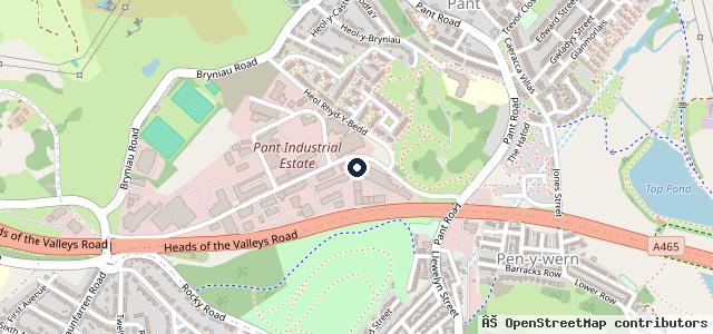 Map showing the location of Treads Tyre & Exhaust MOT Centre