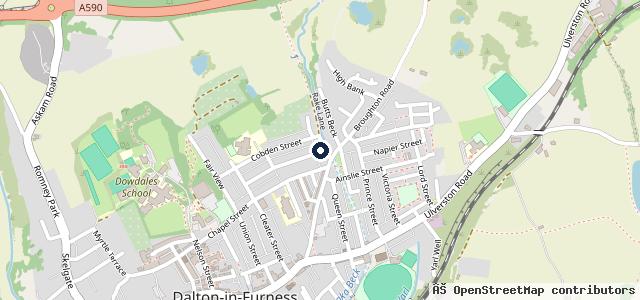 Map showing the location of Ashworth Street Garage