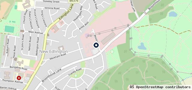 Map showing the location of A.T. Automotive