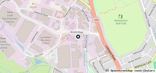 Map showing the location of Arnold Clark Stoke-on-Trent Motorstore