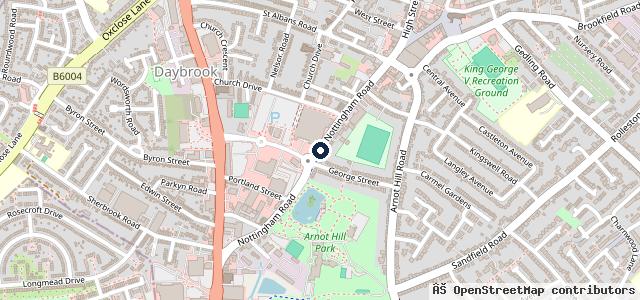 Map showing the location of Lindleys Autocentres | Nottingham