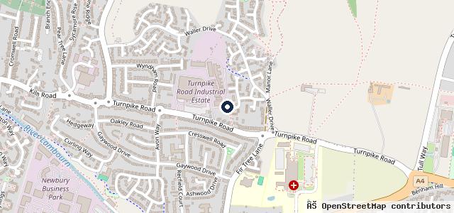 Map showing the location of B.a.m Mot And Service Centre