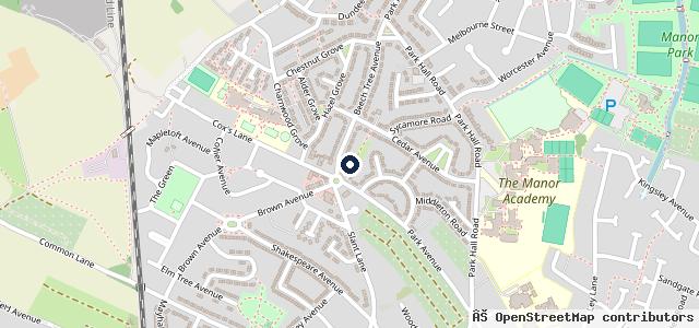 Map showing the location of Beech Tree Service Station