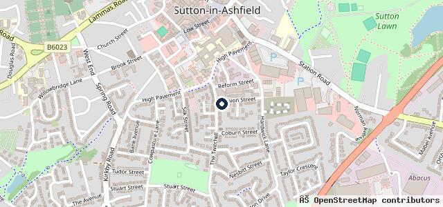 Map showing the location of BJ Automotive