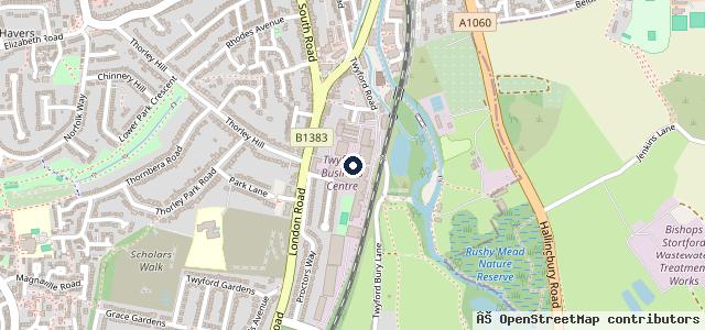 Map showing the location of All Klasse Autos Bishop’s Stortford