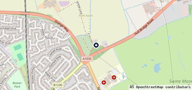 Map showing the location of Car Body & Paint Centre