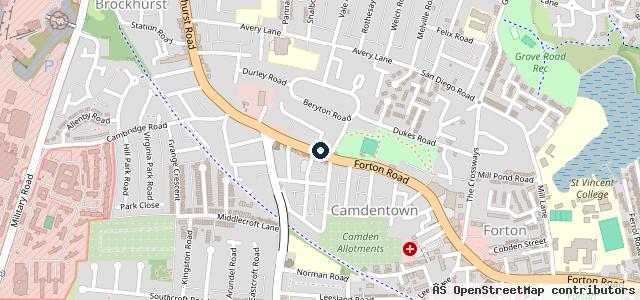 Map showing the location of P &amp; P Campers | Gosport