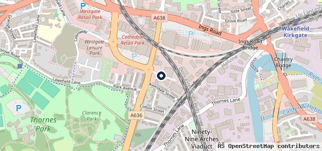 Map showing the location of Cars2 SEAT Wakefield