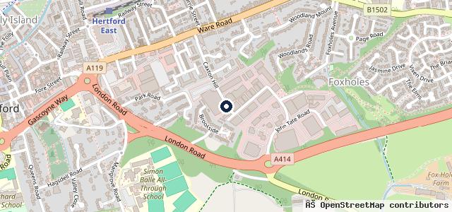 Map showing the location of Caxton Hill Motors Ltd