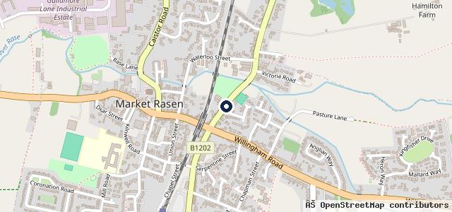 Map showing the location of Dexel Tyre & Auto Centre - Market Rasen