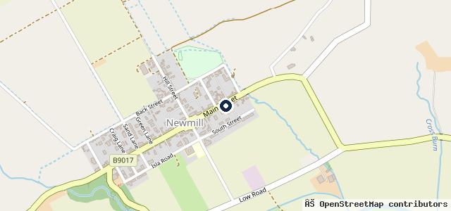 Map showing the location of Newmill Garage