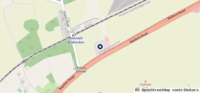 Map showing the location of D P Developments
