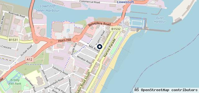 Map showing the location of TOYOTA