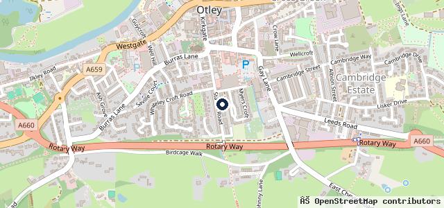 Map showing the location of Direct Tyre Service & MOT Centre