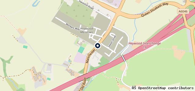 Map showing the location of Birch Garage
