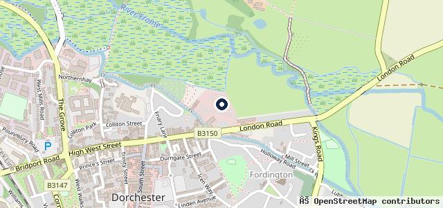 Map showing the location of Downton Gifford