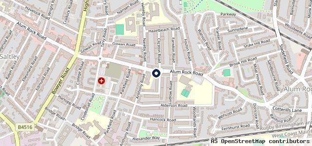 Map showing the location of Dunya Hand Carwash