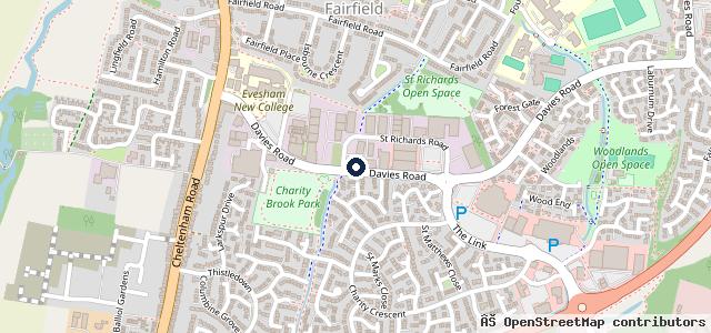 Map showing the location of Evesham Motor Services Ltd