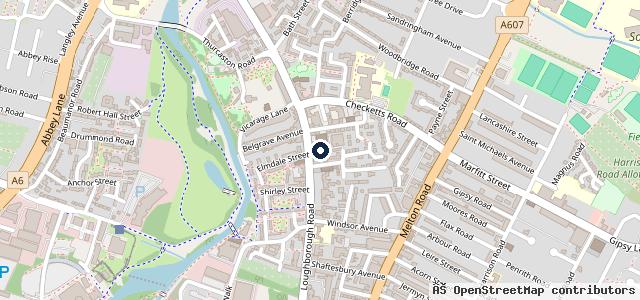 Map showing the location of Express Motors Leicester Ltd