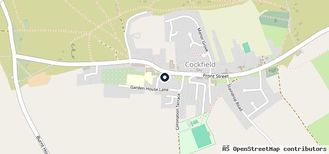 Map showing the location of Crown Garage