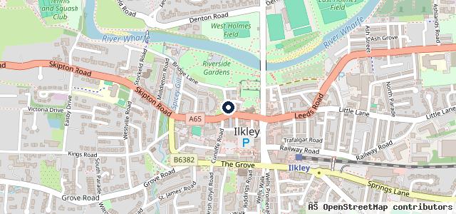 Map showing the location of Glovers Autocare Garage Ilkley