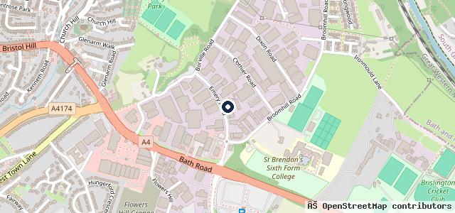 Map showing the location of GMB Garages
