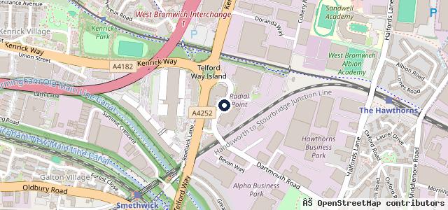 Map showing the location of West Midlands Hire