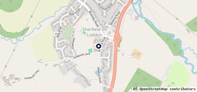 Map showing the location of The Garage At Sherfield