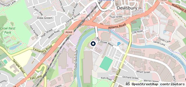 Map showing the location of Craigs Motorcycles | Dewsbury