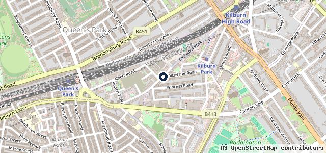 Map showing the location of Central Motors