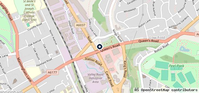 Map showing the location of Kahn Headquarters - Bradford, UK
