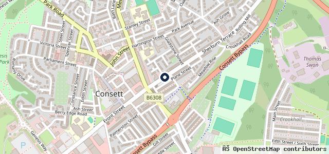 Map showing the location of Kwik Fit
