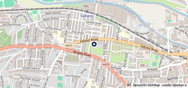 Map showing the location of Aire valley Service Centre
