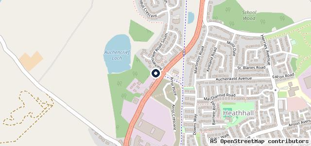 Map showing the location of Lochthorn Car Sales