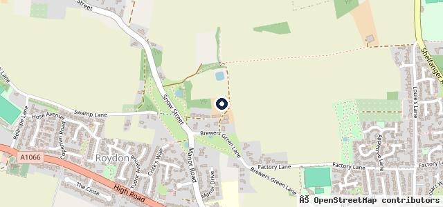 Map showing the location of Lopham Vehicle Services