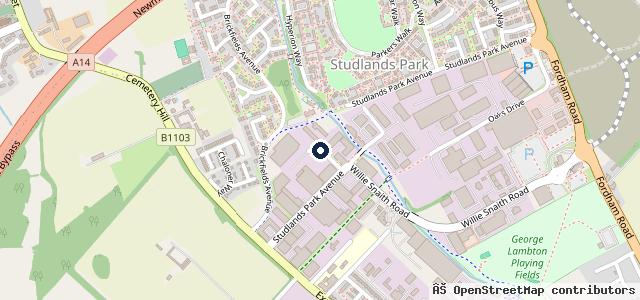 Map showing the location of Manchetts Car Truck & Van Repair Newmarket