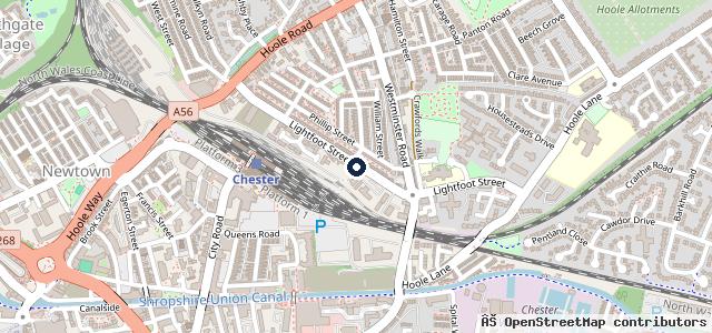 Map showing the location of Manor Garage