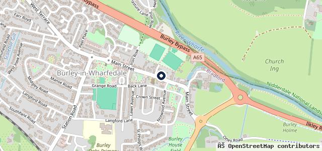 Map showing the location of MCC Burley in Wharfedale