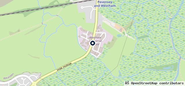 Map showing the location of Mercedes-Benz of Eastbourne