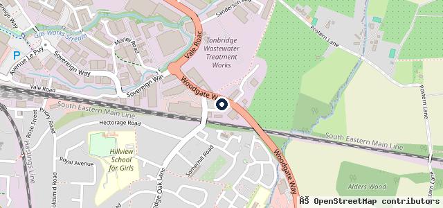 Map showing the location of Mercedes-Benz of Tonbridge