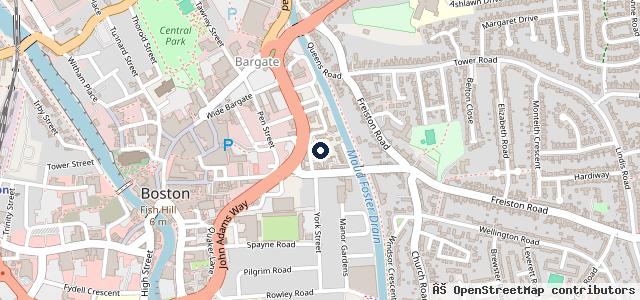 Map showing the location of Mill Tyres