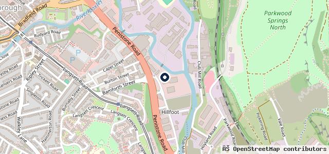 Map showing the location of Monty's of Sheffield - Suzuki