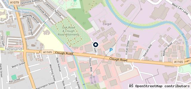 Map showing the location of Motortech hull