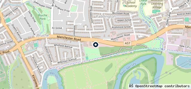 Map showing the location of Bentleys Motors (Warrington) LTD