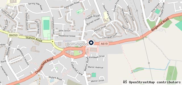 Map showing the location of National service station