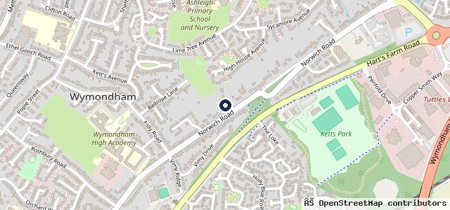 Map showing the location of Abbeygate Garages Limited