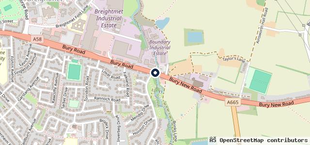 Map showing the location of Wellington Garage MOT Centre
